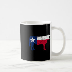 Texas Flag Bbq Beef Butcher Cuts Rbecue - Texan Bu Coffee Mug