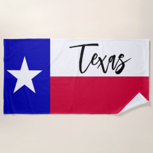 Texas Flag Beach Towel