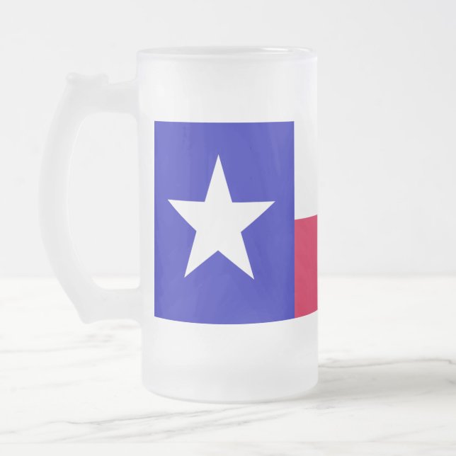 Texas Flag Beer Mug (Left)