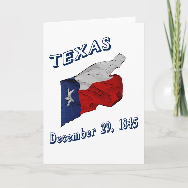 TEXAS FLAG & BIRTHDAY CARD (Front)