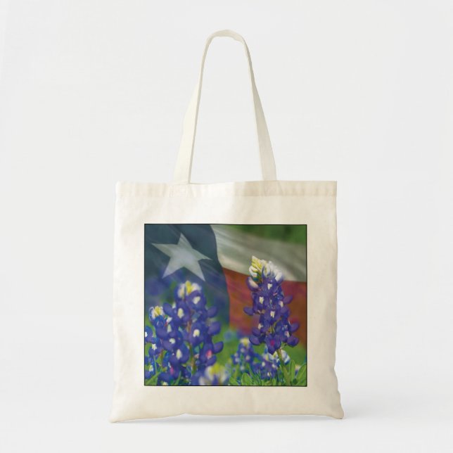 Texas flag bluebonnets bag (Front)