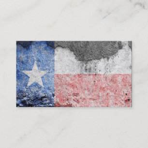 texas flag brick wall business card