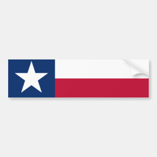 TEXAS flag Bumper Sticker