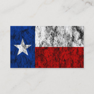 texas flag business card