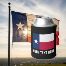 Texas flag can coolers | Texan pride beer holder