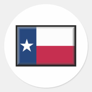 Texas Flag Classic Round Sticker