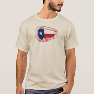 Texas Flag Climbing Carabiner T-Shirt