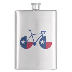 Texas Flag Cycling Hip Flask