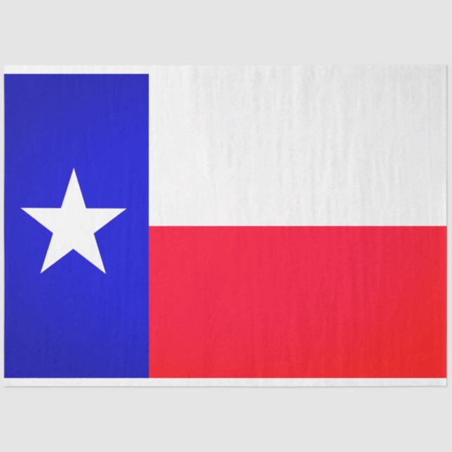 Texas Flag Decoupage Tissue Paper (Front)