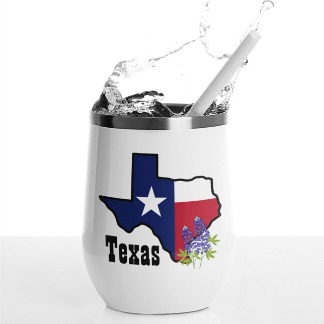 Texas Flag & Flower Bluebonnet with Custom Name  (Creator Uploaded)