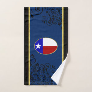 Texas flag hand towel