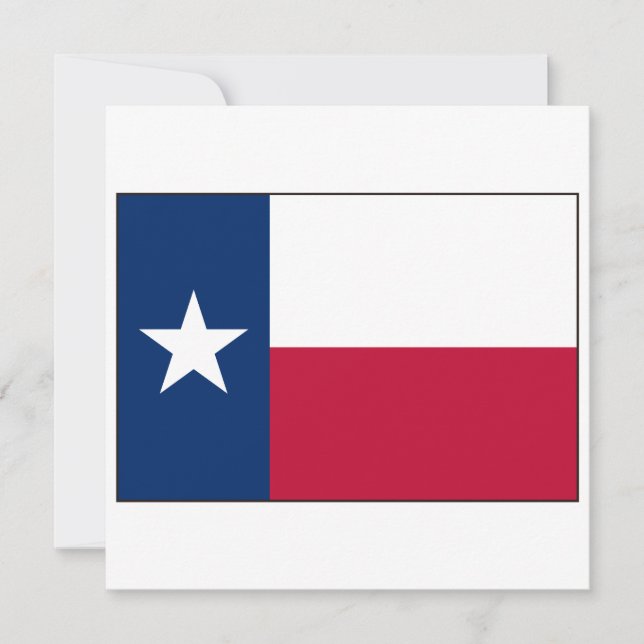 Texas Flag Invitation (Front)