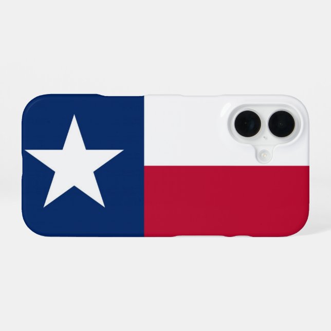 Texas Flag iPhone 16 Case (Back Horizontal)