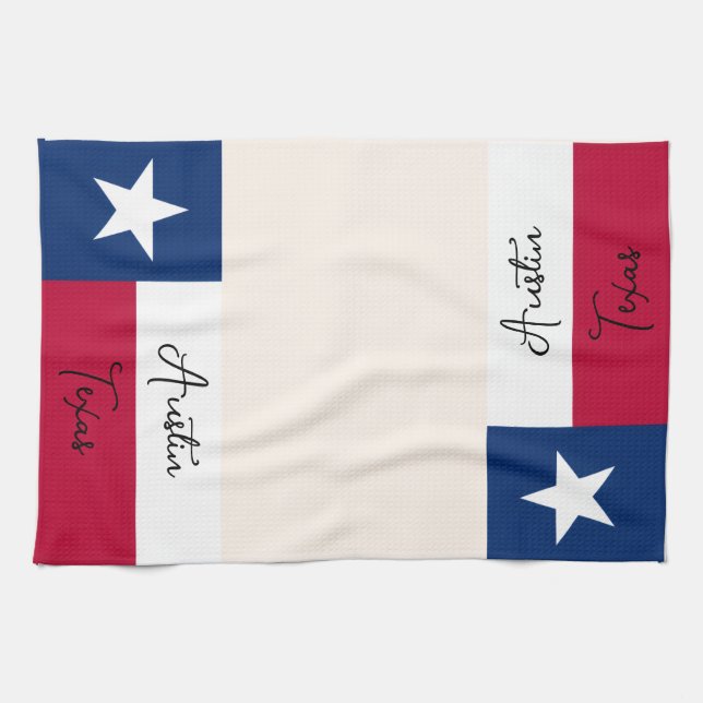Texas flag kitchen towel (Horizontal)
