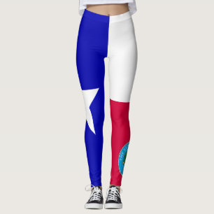 Texas flag leggings