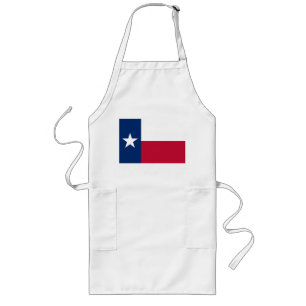 Texas flag long apron