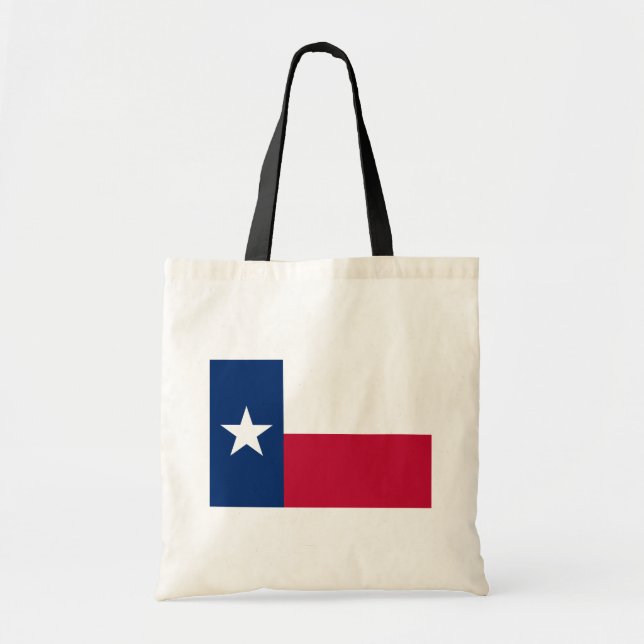 Texas Flag: Longhorns, The Texan Lone Star State Tote Bag (Front)