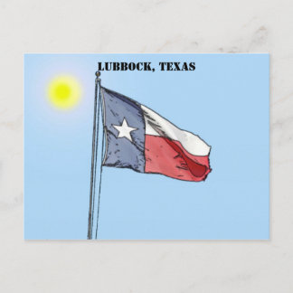 Texas Flag, Lubbock, Texas Postcard