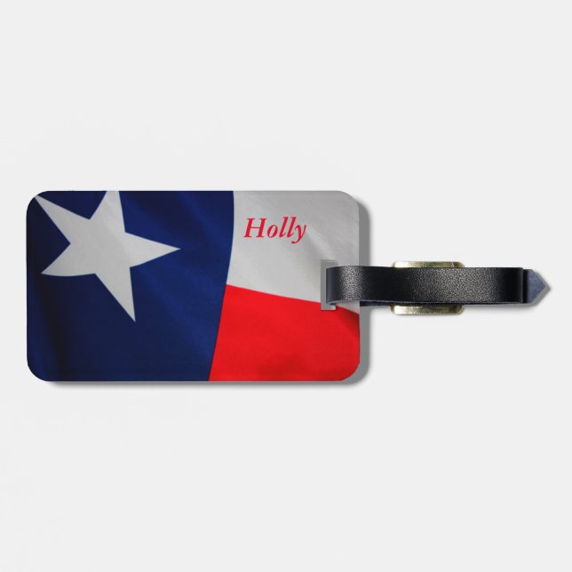 Texas Flag Luggage Tag (Back Horizontal)