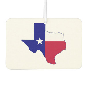 Texas Flag Map Car Air Freshener