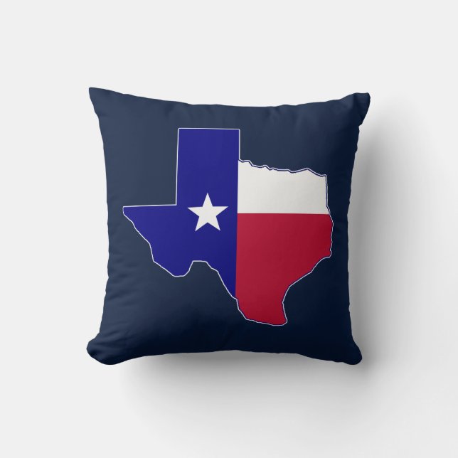 Texas Flag Map Cushion (Front)