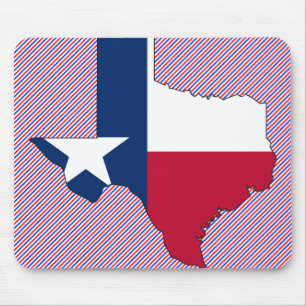 Texas Flag Map Mouse Mat