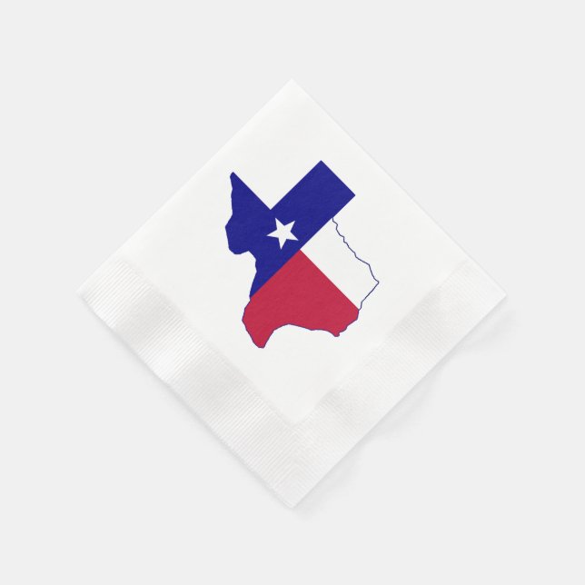 Texas Flag Map Napkin (Corner)
