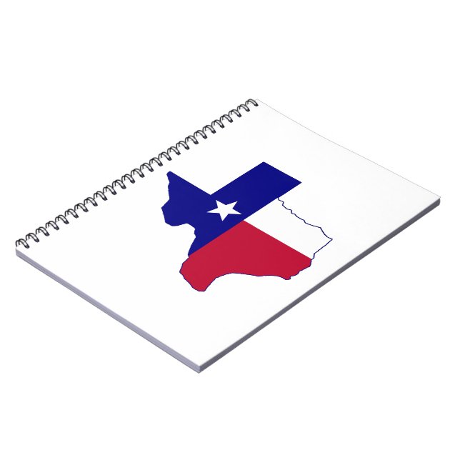 Texas Flag Map Notebook (Left Side)