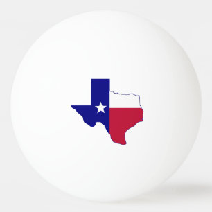 Texas Flag Map Ping Pong Ball