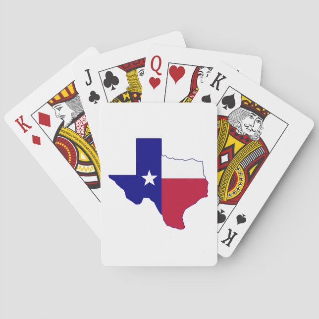 Texas Flag Map Playing Cards (Back)