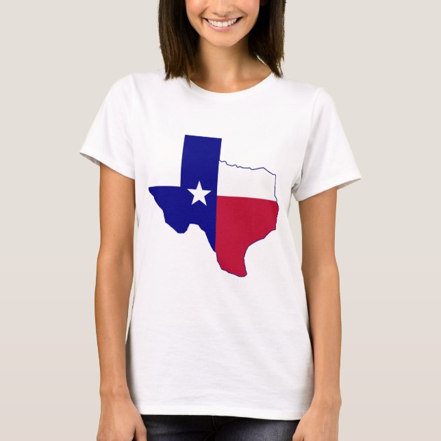 Texas Flag Map T-Shirt (Front)