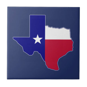 Texas Flag Map Tile