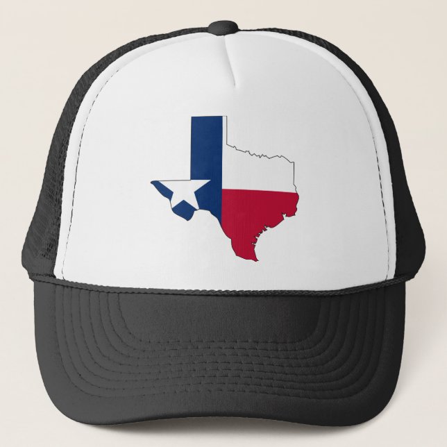 Texas Flag Map Trucker Hat (Front)