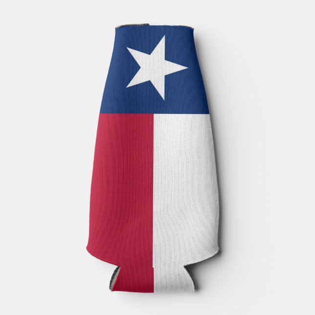 Texas Flag Name Bottle Cooler (Front)