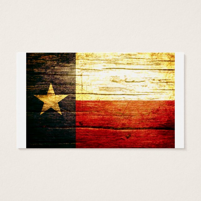 Texas Flag Old Wood (Back)