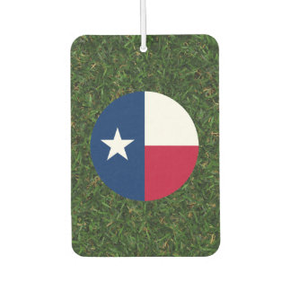 Texas Flag on Grass Car Air Freshener
