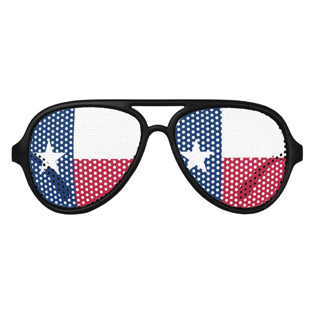 Texas flag party shades | Texan costume glasses (Front)
