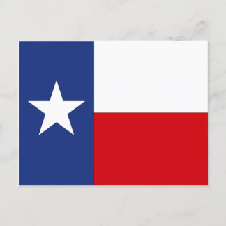 Texas Flag PC Lone Star State Travel Trip Texan TX Holiday Postcard