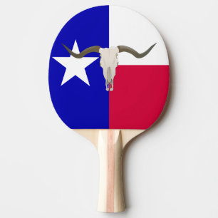 Texas flag ping pong paddle