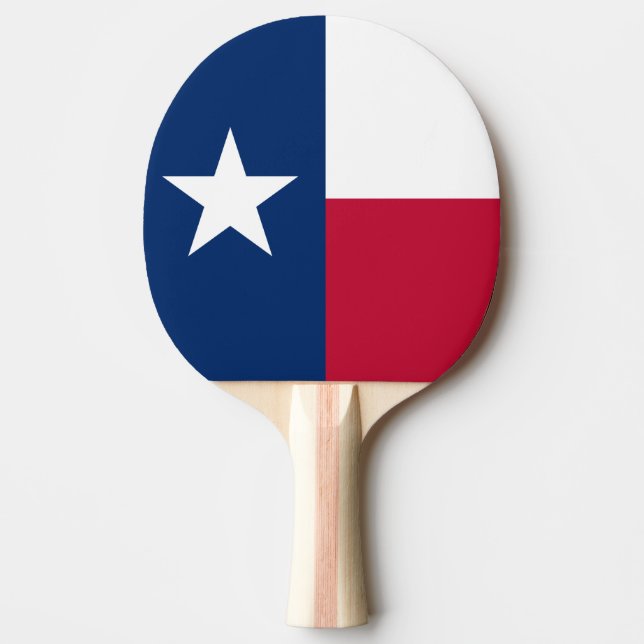 Texas flag ping pong paddle for table tennis (Front)