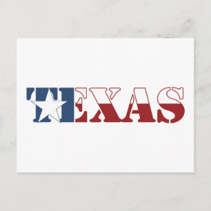 Texas flag postcard
