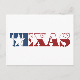 Texas flag postcard