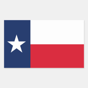 Texas Flag Rectangular Sticker