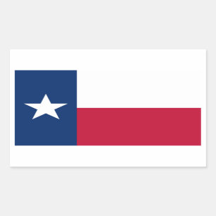 Texas flag rectangular sticker