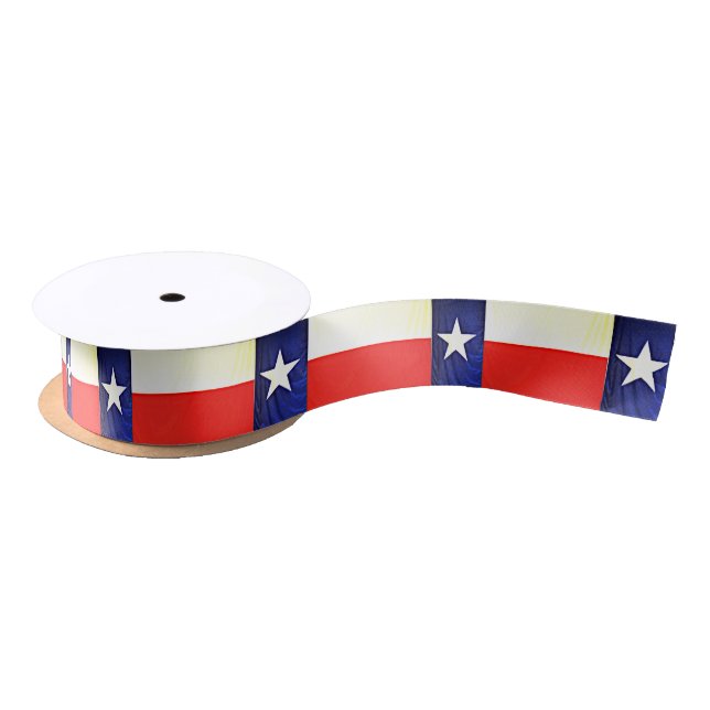 Texas Flag Ribbon Satin Ribbon (Spool)