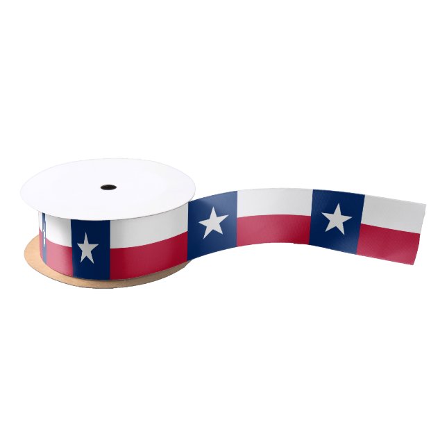 Texas Flag ribbon, USA, Texas fashion / sports Satin Ribbon (Spool)