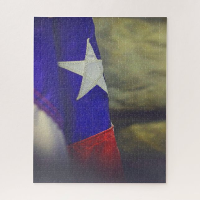 Texas Flag Rustic Lone Star State USA Jigsaw Puzzle (Vertical)