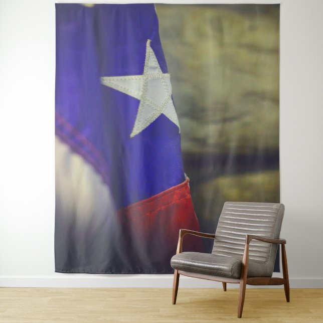 Texas Flag Rustic Lone Star State USA Tapestry (In Situ)