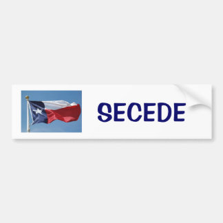 texas-flag, SECEDE Bumper Sticker