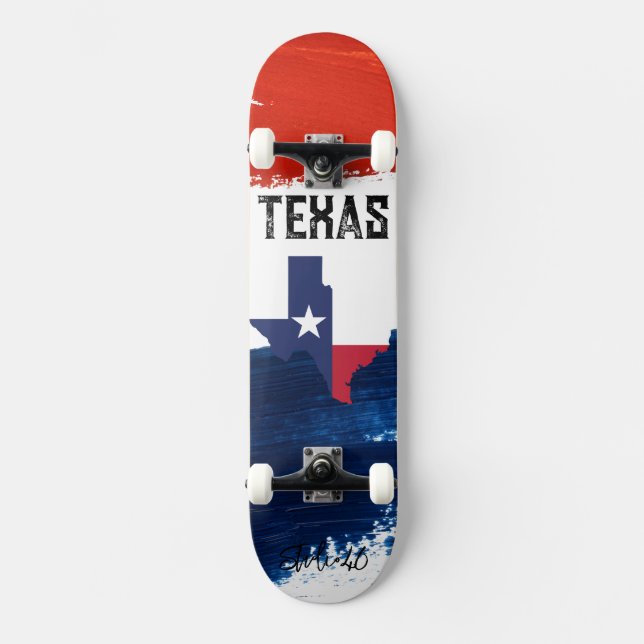 Texas Flag Skateboard (Front)